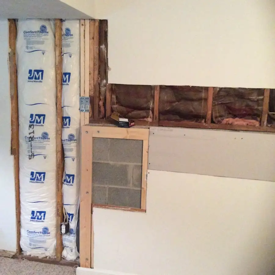 Wall insulation replacement during Odor Removal & Deodorization in Vergennes
